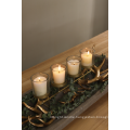 White Pillar Candle Holders For Wedding Decoration